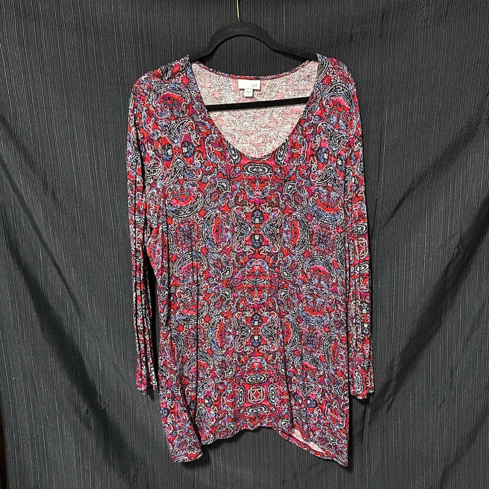 J.Jill brand Multi colored top / size XL (super‎ soft) O-11